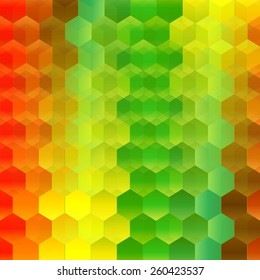 Fondo de formas hexagonales coloridas