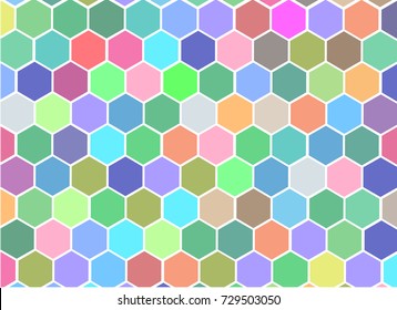 colorful hexagonal technology background, abstract technology concept background, vector, illustration.