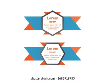 colorful hexagonal vector banner design template, mltipurpose template for website banner and ilustration