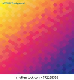 Colorful Hexagons - Abstract Background - Vector illustration eps10