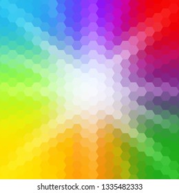 colorful hexagons. abstract vector background. geometric design. polygonal style