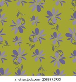 Colorful hibiscus flower with tropical leaf seamless pattern design for summer holidays background