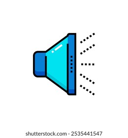 Colorido icono de alto volumen. Ilustración vectorial. Aislado en el fondo blanco