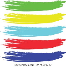 Colorful Highlighter, underline strokes, hand drawn graphic, Brush stain, Highlight brush strokes, pen brush lines