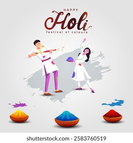 "Colorful Holi Festival Celebration with Vibrant Powder and Festive Spirit"