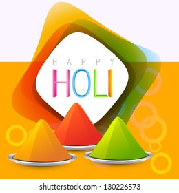 colorful holi festival gulal background