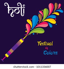 colorful holi festival of india, big festival offer banner design