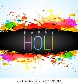 colorful holi festival vector background