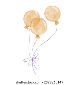 Colorful holiday balloons. Vector graphics.