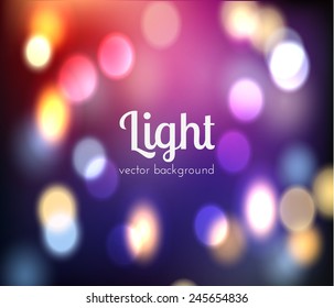 Colorful holiday lights background. Vector eps10.