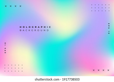 Colorful holographic abstract background. Eps 10 vector