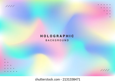 Colorful holographic abstract background. Eps 10 vector