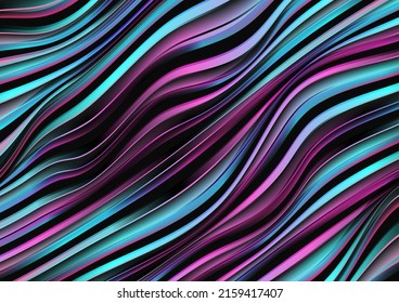 Colorful holographic abstract liquid waves futuristic background. Vector design