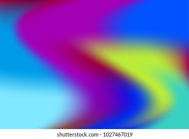 Colorful holographic background.  Bright fluid liquid. Neon holography texture. Hologram glitch effect. Smooth blur backdrop. A trendy pattern  for screensavers, banners, wallpapers for your phone 