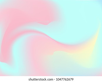 Colorful holographic background.  Bright fluid liquid. Neon holography texture. Hologram glitch effect. Smooth blur backdrop. A trendy pattern  for screensavers, banners, wallpapers for your phone
