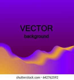 Colorful holographic background. Vector fluid motion effect.