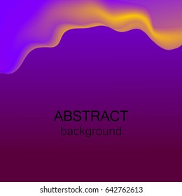 Colorful holographic background. Vector fluid motion effect.