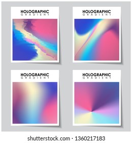 colorful holographic gradient abstract background.