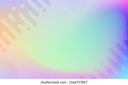 Colorful holographic gradient background design