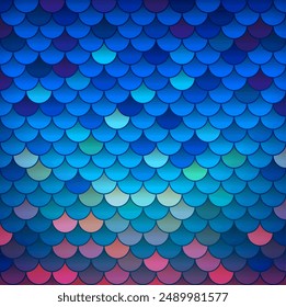 Colorful holographic Mermaid scales disco abstract background texture. Vetor illustration