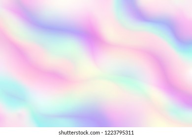 colorful of holographic rainbow background texture in pastel or neon color design, Gift card, fashion. vector illustration
