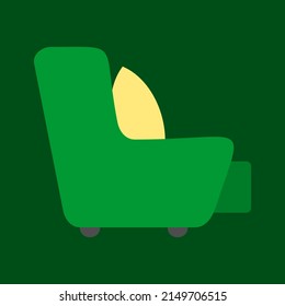 a colorful  home interior icon design. home furniture
