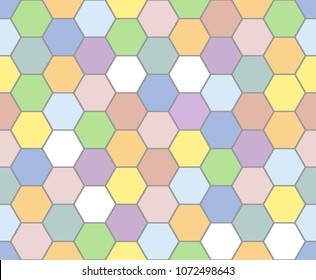 colorful honeycomb pattern seamless background