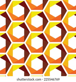 Colorful Honeycombs - Autumn Background