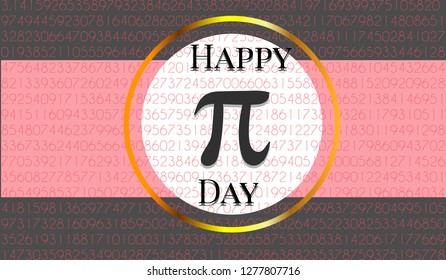 colorful horizontal banners for Pi Day. Pi number, Pi sign, mathematical constant, irrational number, greek letter. Abstract digital vector illustration. Pi sign