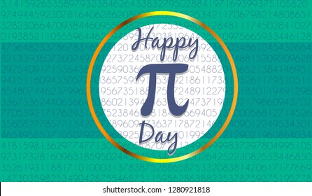 colorful horizontal banners for Pi Day. Pi number, Pi sign, mathematical constant, irrational number, greek letter. Abstract digital vector illustration. Pi sign