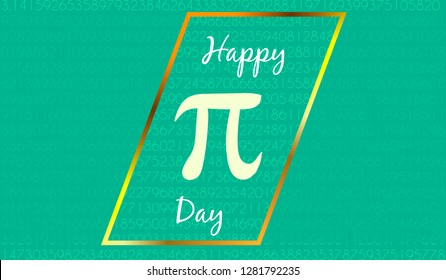 colorful horizontal banners for Pi Day. Pi number, Pi sign, mathematical constant, irrational number, greek letter. Abstract digital vector illustration. Pi sign