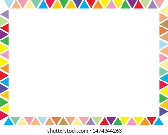 Colorful Horizontal Frame Consists Various Sweet Stock Vector (Royalty ...