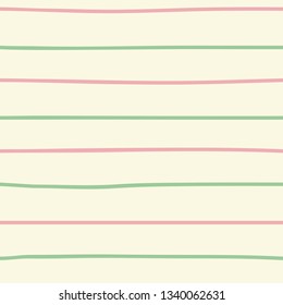 Colorful horizontal hand drawn stripes lines in sketch style. Great for invitation party element, fabric design, surface texture, textile, wallpaper, wrapping.
