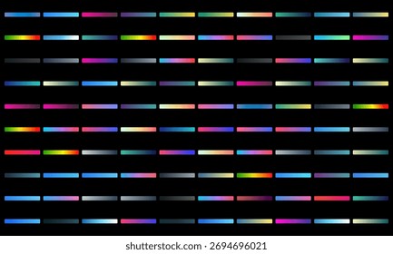 Colorful horizontal lines background with various shades and colors on a black background.