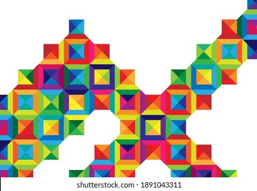 Colorful horizontal lines in perspective. Easy to change color. Colorful crossed lines abstract background with space for text. Can be adapt to Brochure, Report, Magazine, Poster, Corporate.