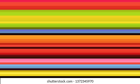 Colorful Horizontal Stripes Background