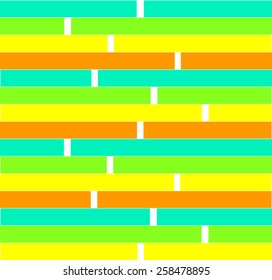 colorful horizontal stripes background, vector seamless pattern