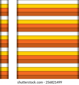 Colorful horizontal stripes background in warm colors with white vertical stripe - template for your graphic, infographic, poster, etc.