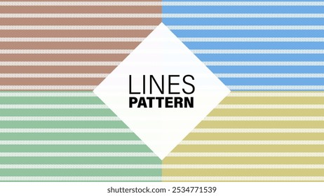 Colorful horizontal stripes lines pattern or background for textile, fabric, fashion or digital web banner