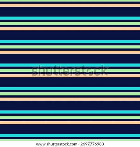 Colorful Horizontal Stripes Seamless Pattern Design