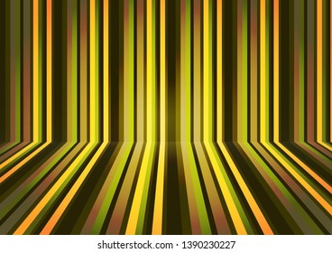 Colorful horizontal and vertical lines in perspective. Abstract geometric pattern. Vector illustration