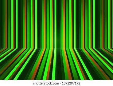 Colorful horizontal and vertical lines in perspective. Abstract geometric pattern. Vector illustration