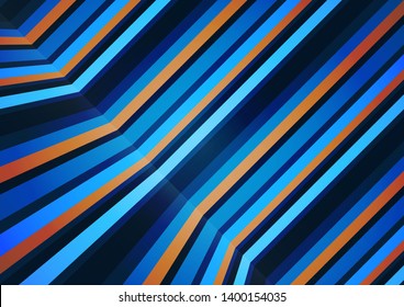 Colorful horizontal and vertical lines in a tilted perspective. Abstract geometric pattern. Vector illustration