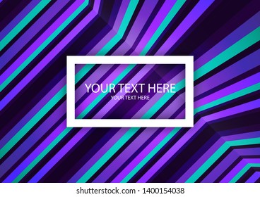 Colorful horizontal and vertical lines in a tilted perspective. Abstract geometric pattern. Vector illustration