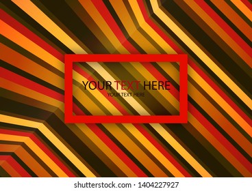 Colorful horizontal and vertical lines in a tilted perspective. Abstract geometric pattern. Vector illustration