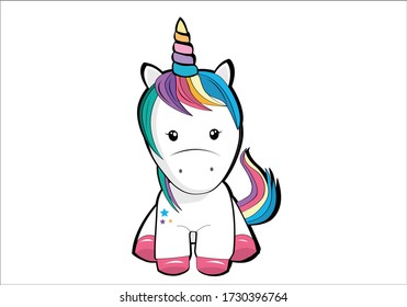 colorful horse design handd drawn,mug design,stationary ,phone case ,nursery,