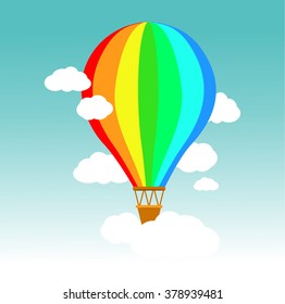 colorful hot air balloon