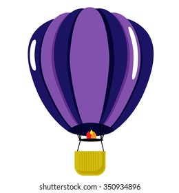 Colorful Hot Air Balloon Vector Illustration