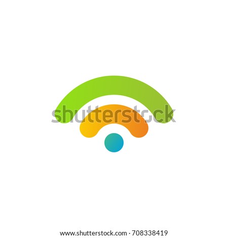 Colorful Hotspot Logo Template Design