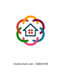 Colorful House Logo